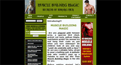 Desktop Screenshot of musclebuildingmagic.com