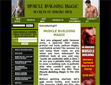 Tablet Screenshot of musclebuildingmagic.com